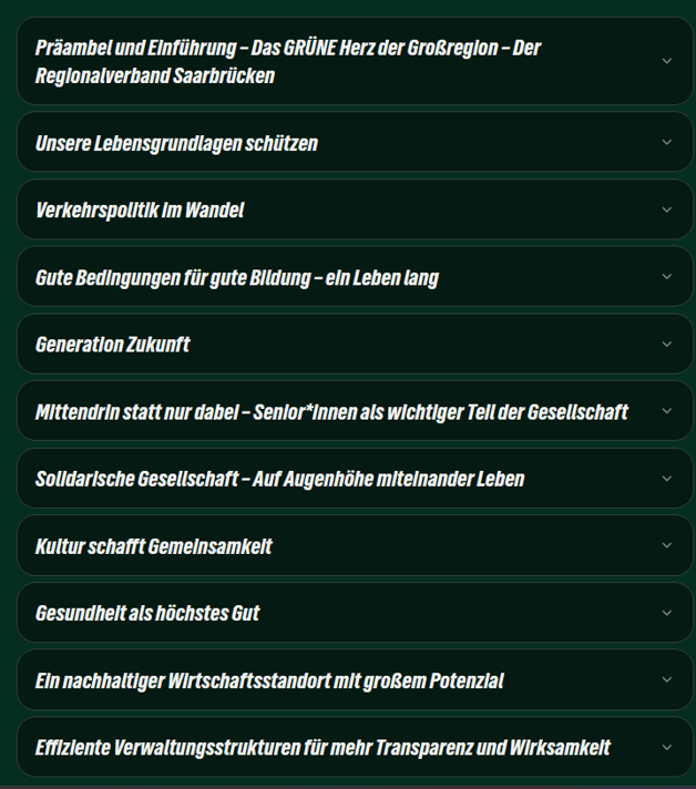 Unser Wahlprogramm zur Neuwahl der Regionalversammlung 2026