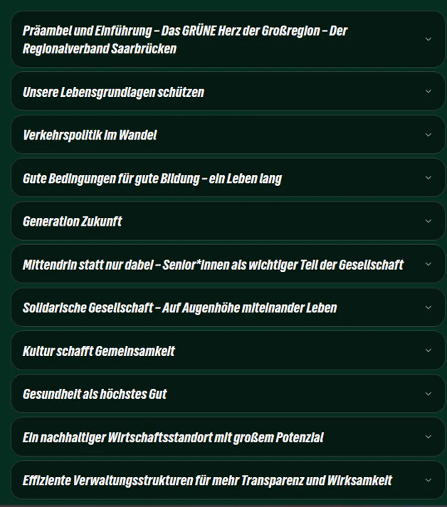 Unser Wahlprogramm zur Neuwahl der Regionalversammlung 2026