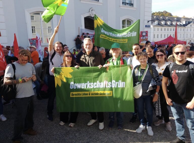 Klares Statement der Grünen bei der Demo am 26.9.