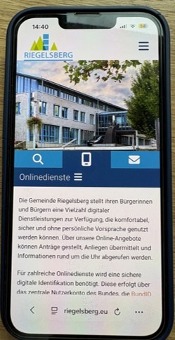 Online-Mängelmelder Riegelsberg aktiv